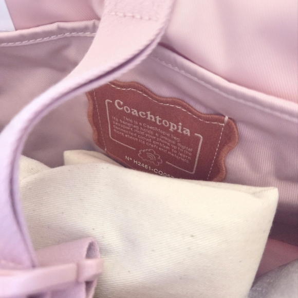 NWT Coach Coachtopia Loop Wavy Tote Bag - Whisper Pink - Picture 8 of 10